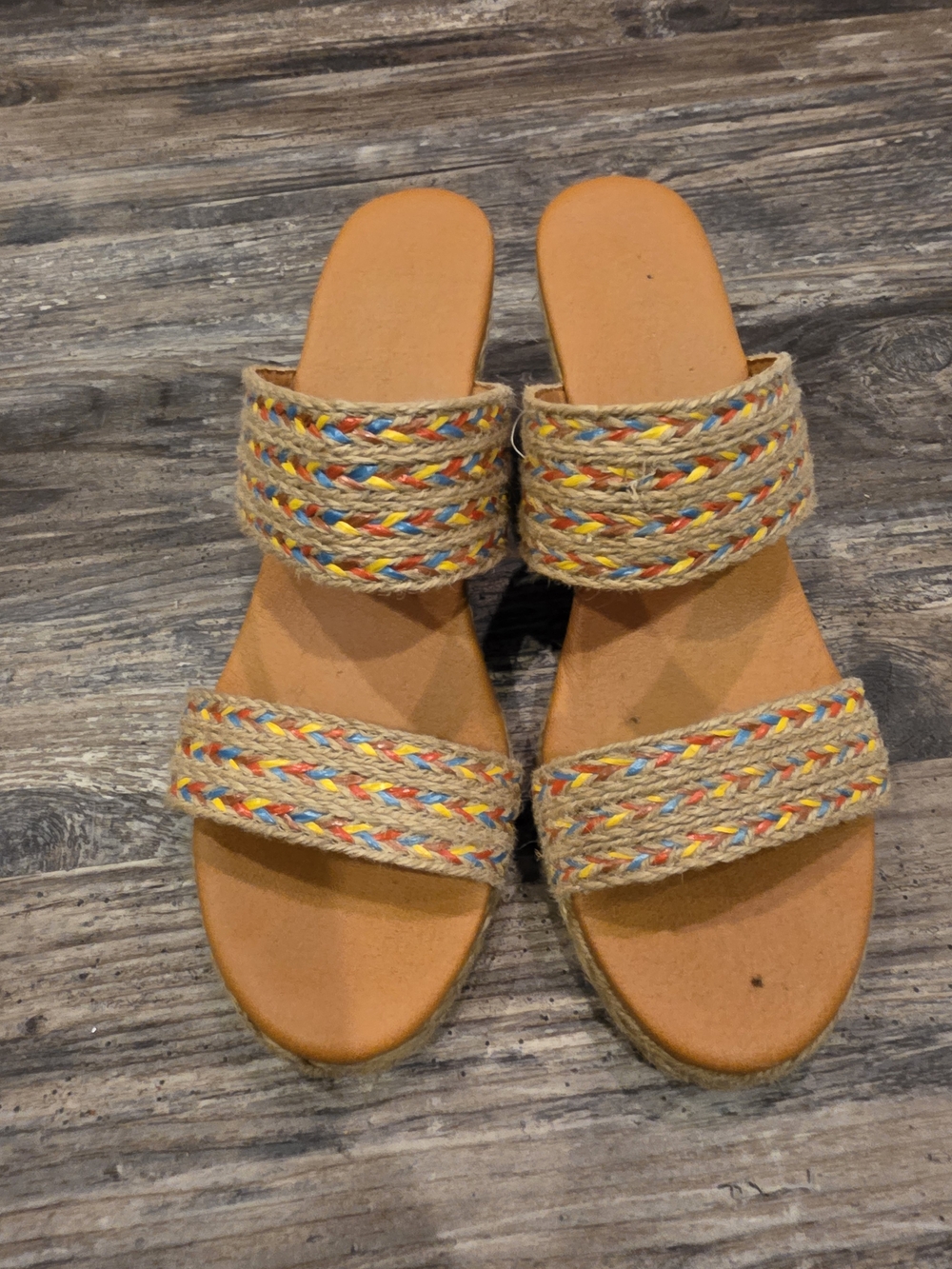 Women’s Tan Braided Slide Sandals - Casual Summer Comfort